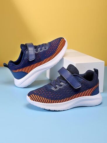 Boys Girls Sneakers Kids Lightweight Breathable Strap Athletic Running Walking Sports Tennis Shoes for Toddler/Little Kid/Big Kid in Saudi Arabia
