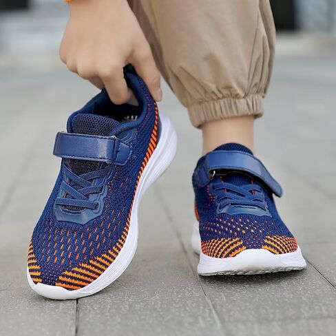 Boys Girls Sneakers Kids Lightweight Breathable Strap Athletic Running Walking Sports Tennis Shoes for Toddler/Little Kid/Big Kid in Saudi Arabia