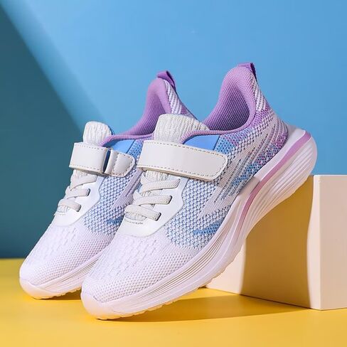 Boys Girls Sneakers Kids Lightweight Breathable Strap Athletic Running Walking Sports Tennis Shoes for Toddler/Little Kid/Big Kid in Saudi Arabia