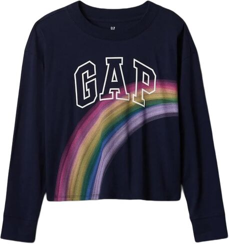 GAP Girls' Long Sleeve Logo Graphic in Saudi Arabia
