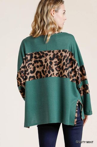 Umgee Women's Leopard High Low Top in Saudi Arabia