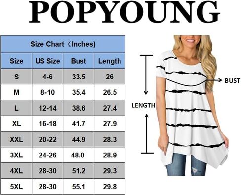 POPYOUNG 2024 Womens Summer Short Sleeve Tunic Tops Casual Swing Blouse Shirt XL, Little Flower-Green in Saudi Arabia
