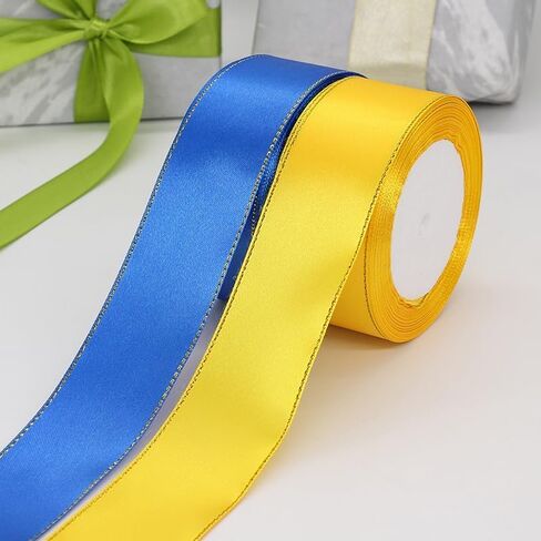 1-1/2 inch 300 Yard Satin Ribbon for Valentine‘s Day Flower Bouquet Arts Crafts Sewing 12 x 25 Yard Each Roll Ribbon for Trim Bow Merry Christmas Decoration (12 Colors Mix, 1-1/2 inch Width) in Saudi Arabia
