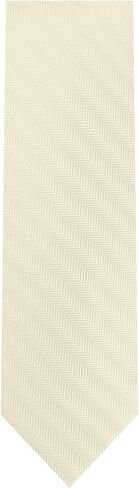 Jacob Alexander Men's Silk Blend Solid Color 2.5 inch Width Chevron Slim Neck Tie in Kuwait