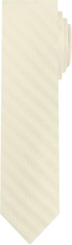 Jacob Alexander Men's Silk Blend Solid Color 2.5 inch Width Chevron Slim Neck Tie in Kuwait