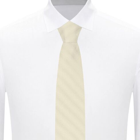 Jacob Alexander Men's Silk Blend Solid Color 2.5 inch Width Chevron Slim Neck Tie in Kuwait