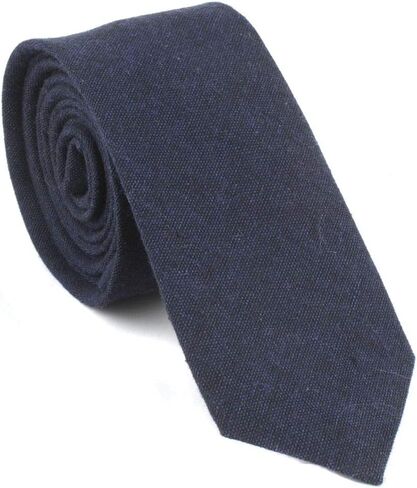 Men's Cotton Skinny Tie Handmade Striped Ties Fundamental Menswear in Kuwait