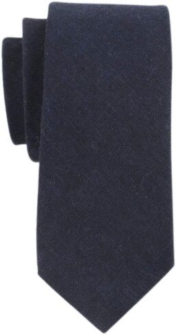 Men's Cotton Skinny Tie Handmade Striped Ties Fundamental Menswear in Kuwait