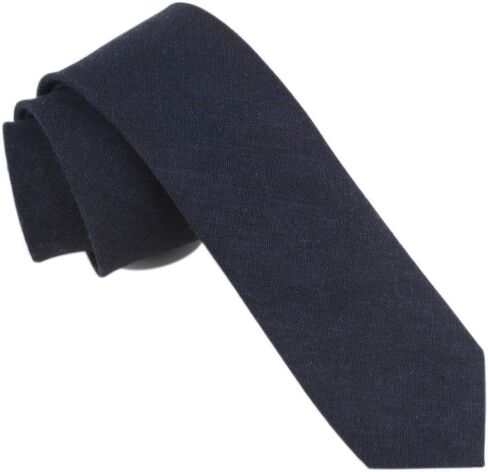 Men's Cotton Skinny Tie Handmade Striped Ties Fundamental Menswear in Kuwait