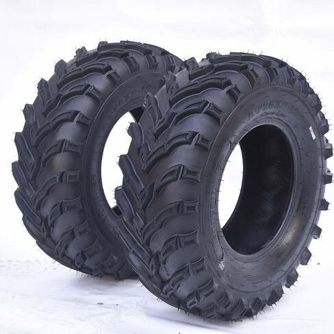 ATV Tires 26x9-12 6PR, 26x9x12 6PR All-Terrain Tires Set of 2, 26 9 12 Atv Tires Puncture And Abrasion Resistant, Optimum Grip Pattern for Enhanced Off-Road, Handling for Off-Road in Saudi Arabia