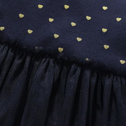 Girls Dresses for Winter Long Sleeve Toddler Girls Clothes Party Tulle Cotton Casual Dresses in Saudi Arabia