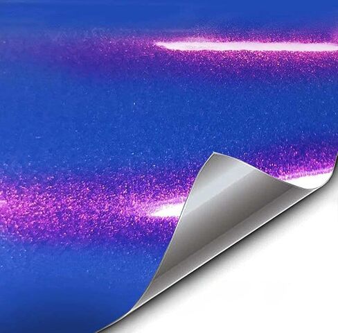 VViViD+ Gloss Super Hero Blue Premium Vinyl Wrap Film (1/2ft x 5ft) in Saudi Arabia