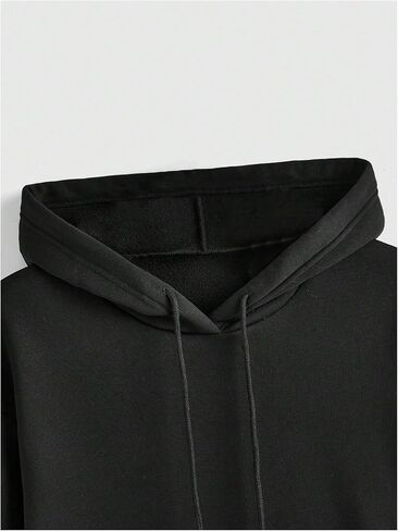 Women's Graphic Hooded Sweatshirt Long Sleeve Drop Shoulder Pullover Hoodies with Pockets in Saudi Arabia