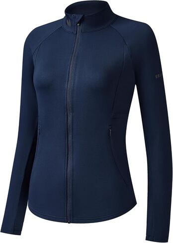 HOTSUIT Women’s Running Jacket Thermal Water Resistant Full Zip Cycling Jacket for Winter Reflective in Saudi Arabia