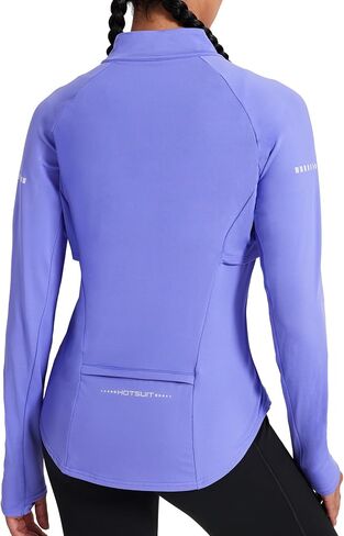 HOTSUIT Women’s Running Jacket Thermal Water Resistant Full Zip Cycling Jacket for Winter Reflective in Saudi Arabia