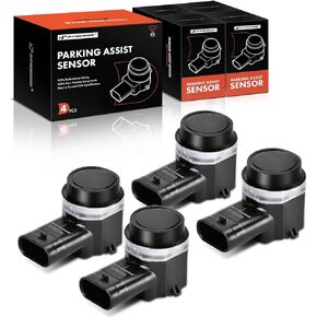 A-Premium 4-PC Front and Rear Reverse Backup Parking Assist Sensor Compatible with Select Volvo Models - XC90 2007-2014, Replace# 31341637
