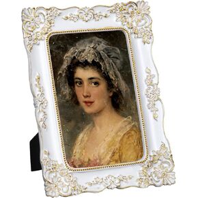 Vintage 5x7 Picture Frame Black Antique Picture Frames with Glass Front, Ornate Baroque Frames for Tabletop & Wall Hanging (5x7 inch, Black)