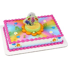 DecoSet® DreamWorks Trolls Happy Cake Topper, 1-Piece Decoration Set with Interactive Characters for Fun After the Party