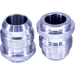REMTUNE 10AN Male Billet - 6061 Aluminum Weld on Bung Fitting for Secure & Reliable Connections - AN10 Fitting Weld Bungs for Fabrication Projects - (2 Pcs)
