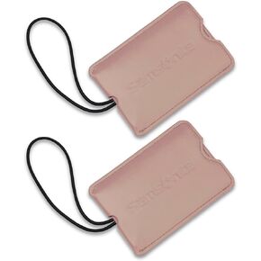 Samsonite Vinyl ID Tags, Dusty Rose