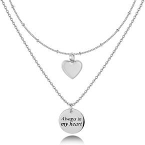 Cremation Jewelry Heart Urn Necklace Pendant for Ashes for Women Girls Dainty Choker Ashes Necklace Keepsake Memorial Gifts