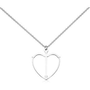 PLITI Song Of Achilles Gift Achilles Patroclus Gift Madeline Miller Fans Gift Bow and Arrow Heart Necklace For Book Lover