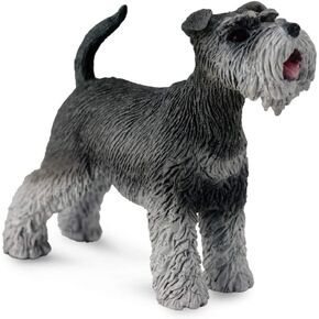 Collecta Schnauzer Animal Toy, 2.2"L x 1.7"H