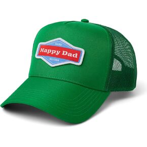 Texas Happy Dad Trucker Hat, Trendy Mens Hats with Breathable Mesh Back, Adjustable Snap Closure, Birthday Gifts for Men and Women, Full Send Logo Snapback Cap