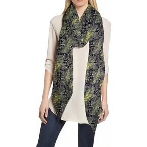 Lina & Lily Alligator Crocodile Skin Print Women's Scarf Shawl Wrap Lightweight