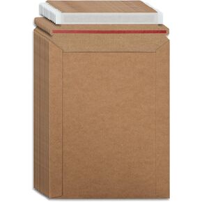 ZELING’S Rigid Envelopes Mailing 30 Piece White Cardboard Envelopes 7.5''x9.5'' Envelopes Self Seal For Photos、CD、Papers Or Other Documents that Keep Them Flat
