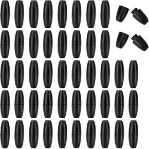 50 Pieces Clasp Bead Barrel Connectors Plastic Breakaway Clasps Safety Breakaway Clasps Plastic Bead Barrel Connectors for Necklaces Bracelets Lanyards Jewelry DIY Craft Making