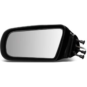 DNA Motoring OEM-MR-GM1320432 Factory Style Manual Left Side View Door Mirror, Black