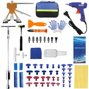 Car Dent Puller, Dent Puller Kit for Dent Repair, Dent Remover Tool for car with Slide Hammer T-Bar, Golden Lifter, New Metal Repair Pen, Dent Puller for Car,Motorcycle,Refrigerator,Door Ding