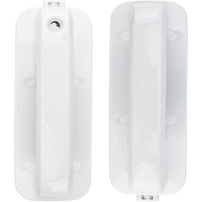 AUTOKAY FL3Z1522405AA FL3Z1522405AH LH + RH Front Door Handles Fits for Ford F-150 2015-2020 Pick-up Oxford White