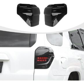 Smoked Tail Light Covers, Rear Taillight Lamp Guards Trim Compatible with Toyota 4Runner 2014-2023 Exterior Accessories, ABS Smoke Black