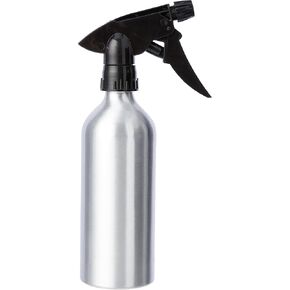 iDesign Aluminum 12 0z. Spray Bottle The Metro Collection, 12 Ounce, Brushed Metal with Black Nozzle