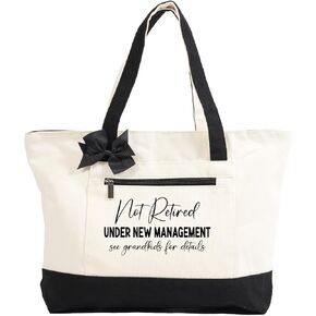 Retirement Gift for Women, Retirement Tote Bag, Heavy-duty Retired Canvas Bag for Her Mom Boss Teacher Nurses Grandma, Funny Retirement Decorations Tote Bag