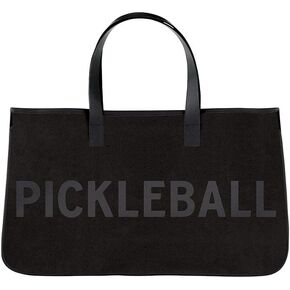 Santa Barbara Design Studio Tote Bags Hold Everything Collection - Leather Trimmed Canvas Bag, Large, Pickleball