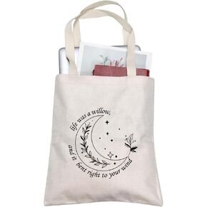 TOBGBE Song Lyrics Gift Music Lover Tote Bag Album Song Lyrics Travel Bag Singer's Merchandise (Your Wind tote BK)