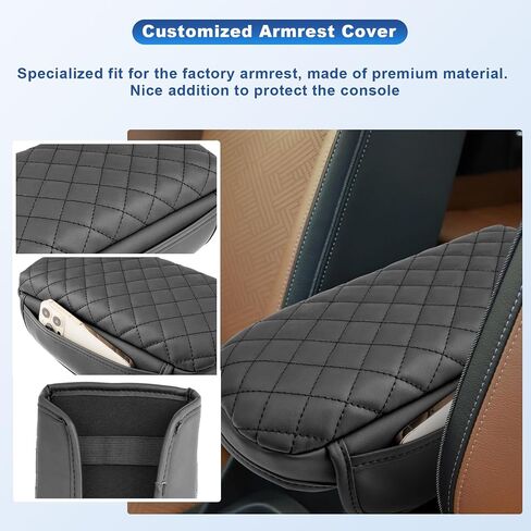 CDEFG 2024 2025 Trax Center Console Cover for 2024 2025 Chevy Trax Armrest Cover Middle Console Pad Arm Rest Cover 2024 Trax 2025 Accessories (w/Pockets) in Saudi Arabia