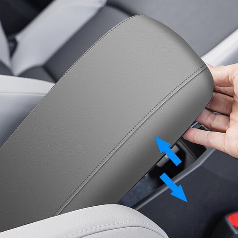 Armrest Cover for Toyota Highlander 2008-2013 Center Console Covers Car Decoration Accessories Replacement Part (Grey) in Saudi Arabia