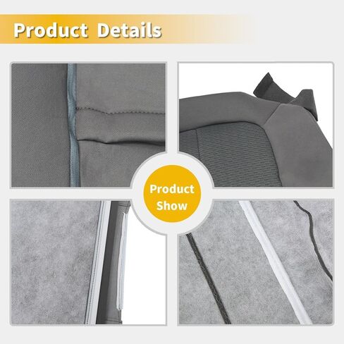Driver Passenger Top Bottom Cloth Seat Cover Compatible with 150 250 350(Fit F Series) 2011 2012 2013 2014 in Saudi Arabia