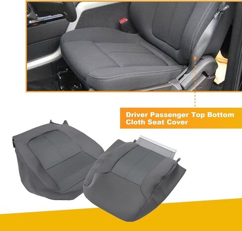 Driver Passenger Top Bottom Cloth Seat Cover Compatible with 150 250 350(Fit F Series) 2011 2012 2013 2014 in Saudi Arabia