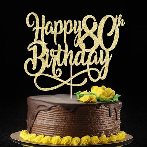 Gold Glitter Happy 75th Birthday Cake Topper,Cheers to 75 Years,happy 75th Birthday Cake Topper,75th Anniversary Cake Topper， men and women 75 years old happy birthday Party Decoration in Kuwait