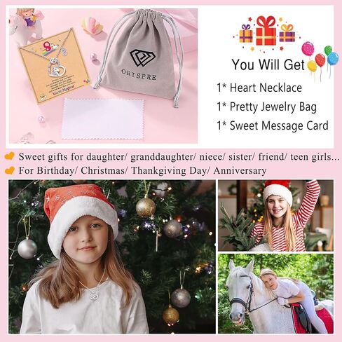 3-12 Year Old Girl Birthday Gifts, Girls Unicorn Necklace Christmas Gifts for Daughter/Granddaughter/Niece in Saudi Arabia