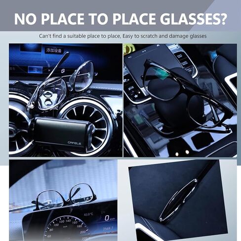 UGSHY 1 قطعة حامل نظارات الشمس للسيارة، مشبك بطاقة تذكرة متعدد الوظائف بالعلم الأمريكي، حامل نظارات شمسية معدنية ABS محمولة شخصية، ملحقات حاجب الشمس العالمية لمعظم السيارات (أزرق وأسود) in Kuwait