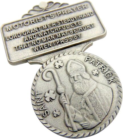 Westmon Works St Patrick Visor Clip Motorists Prayer Car Auto Decoration with Irish Saint Blessing Prayer Card for Drivers in Saudi Arabia