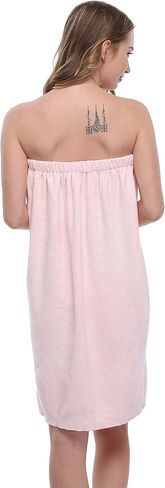 Taylor Eddie Womens Bath Towel Wrap, Terry Shower Wrap Robe, Knee Length Cover up Towels, Bath Robe for Women Lightweight in Saudi Arabia
