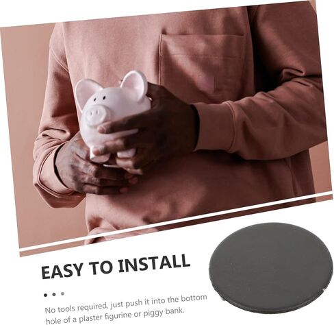 20 pcs Piggy Bank Bottom Covers Bottom Plugs for Piggy Bank Stoppers Money Saving Box Replacement Parts in Kuwait