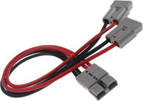 بطارية 175 أمبير، توصيل سريع، قطع التوصيل، وصلات كابلات 6AWG لموصل أندرسون، توصيل واحد إلى واحد، موصل رافعة شوكية كهربائية (2 * 6 AWG 47 بوصة) in Saudi Arabia